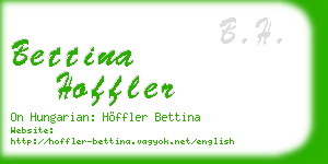 bettina hoffler business card